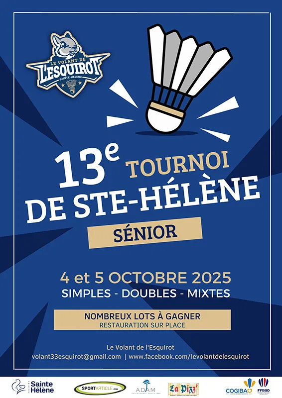 Affiche du 13ième tournoi